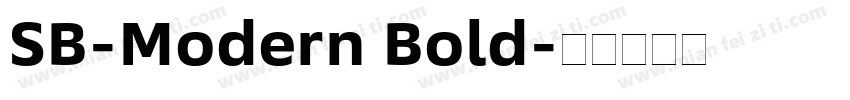SB-Modern Bold字体转换